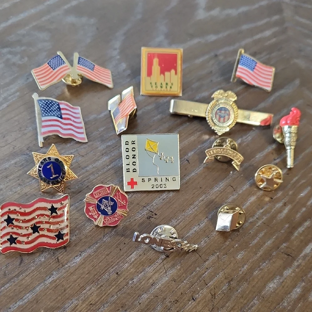 Collection of Patriotic Pins